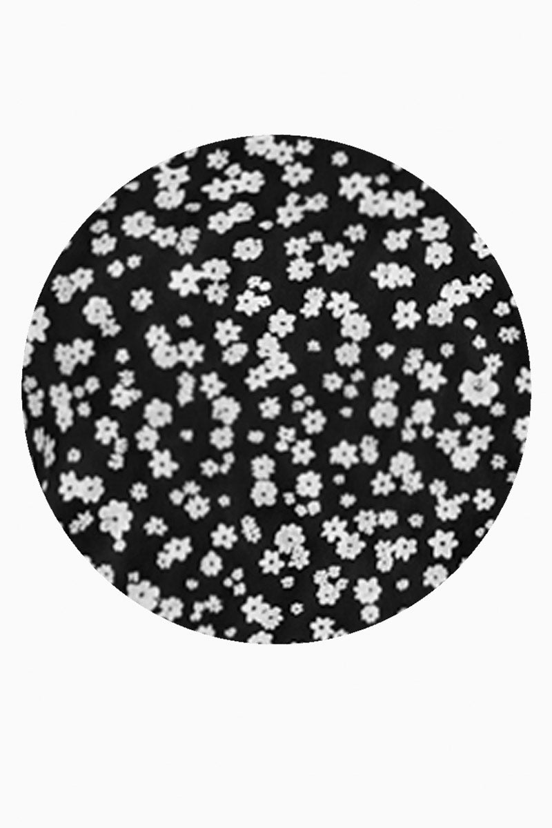 Playera floral manga corta