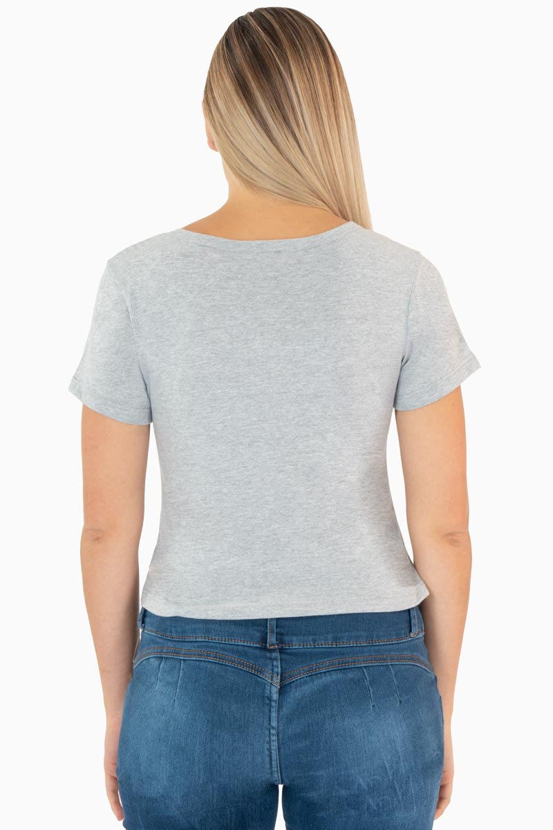 Playera manga corta con estampado "Miami"