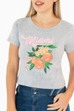 Playera manga corta con estampado "Miami"