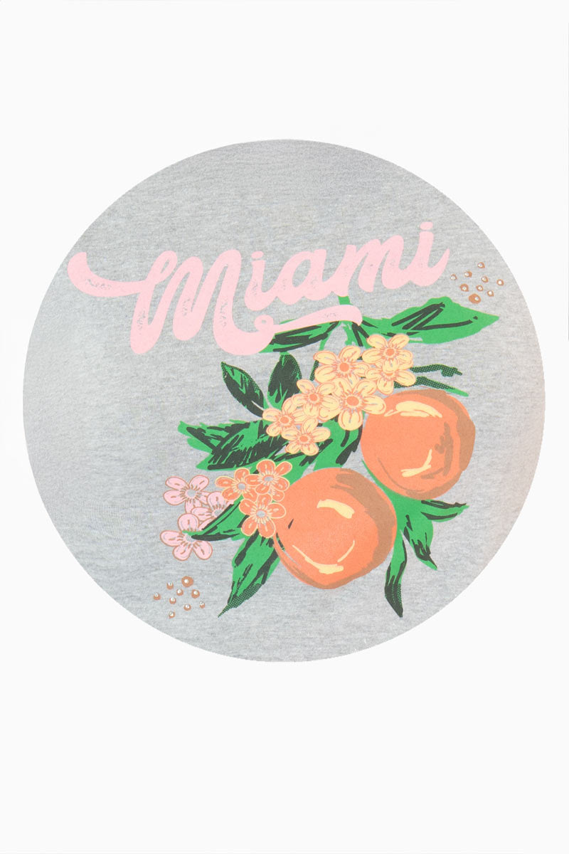 Playera manga corta con estampado "Miami"