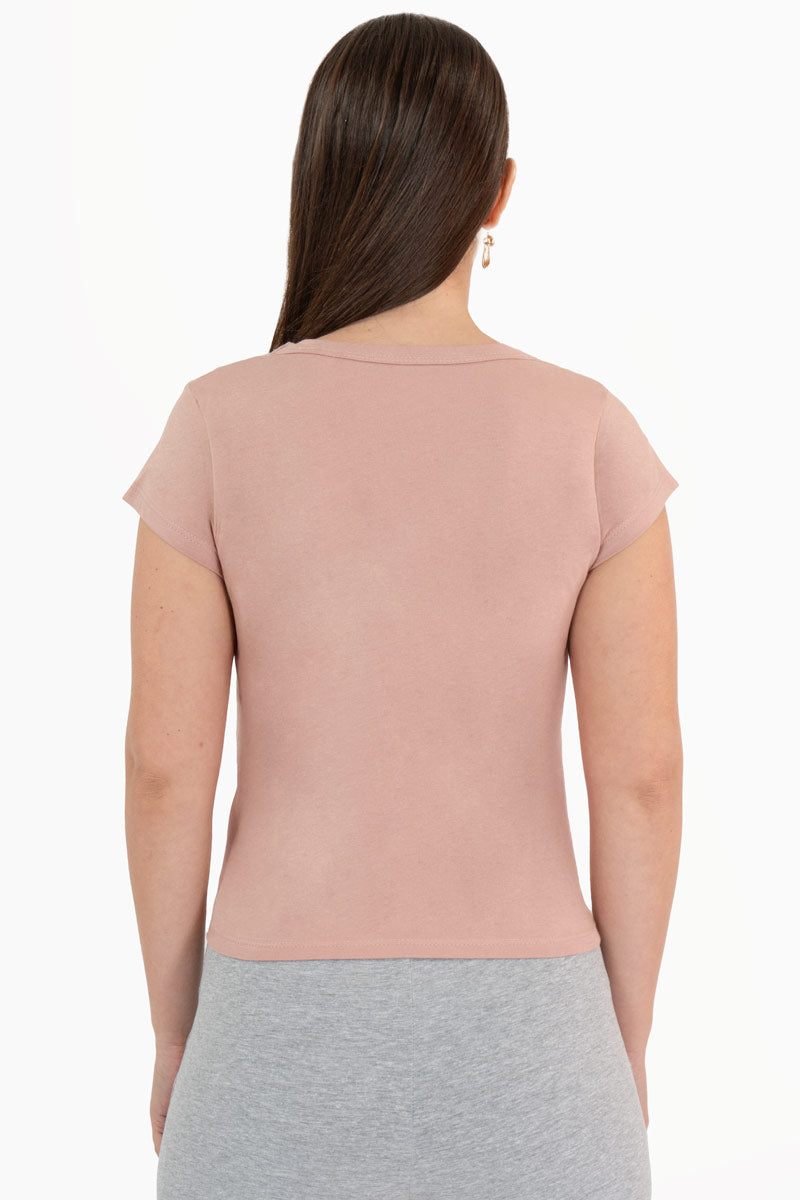 Playera manga corta con estampado de Nueva York