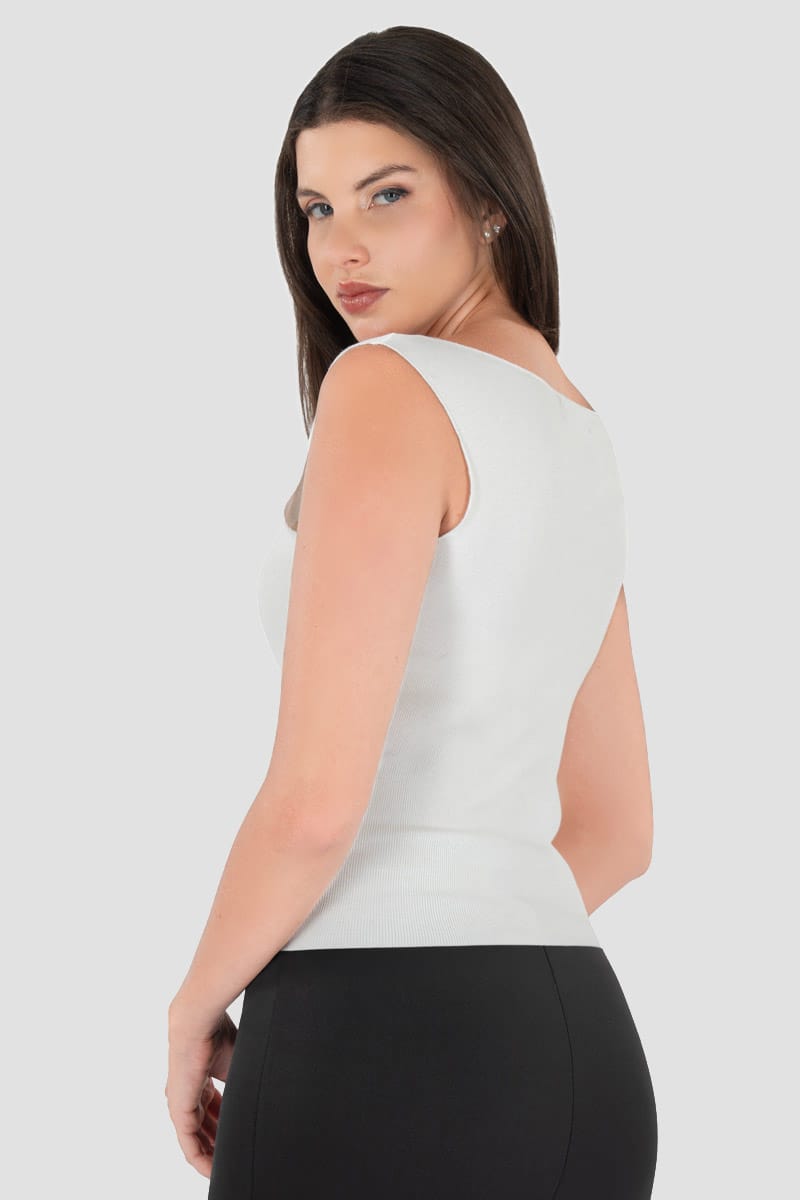 Playera sin manga con moños
