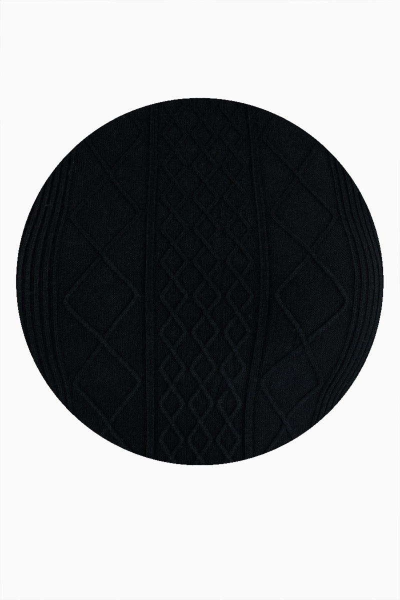 Blusa tejida con textura y sin manga