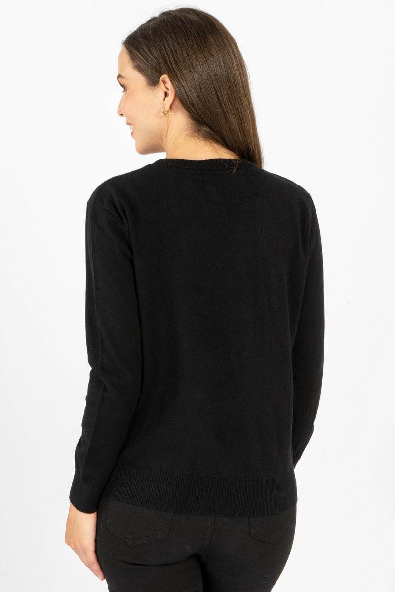 Suéter con corazón animal print - Santory Ropa  (6828655312963)