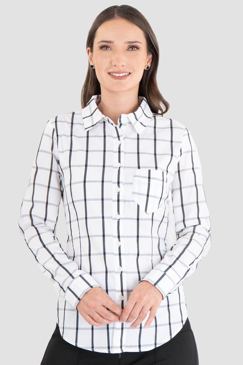 Camisa de cuadros con bolsa - Santory Ropa  (7437317734467)