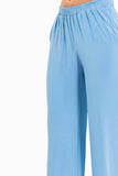 Pantalón palazzo con elástico en cintura