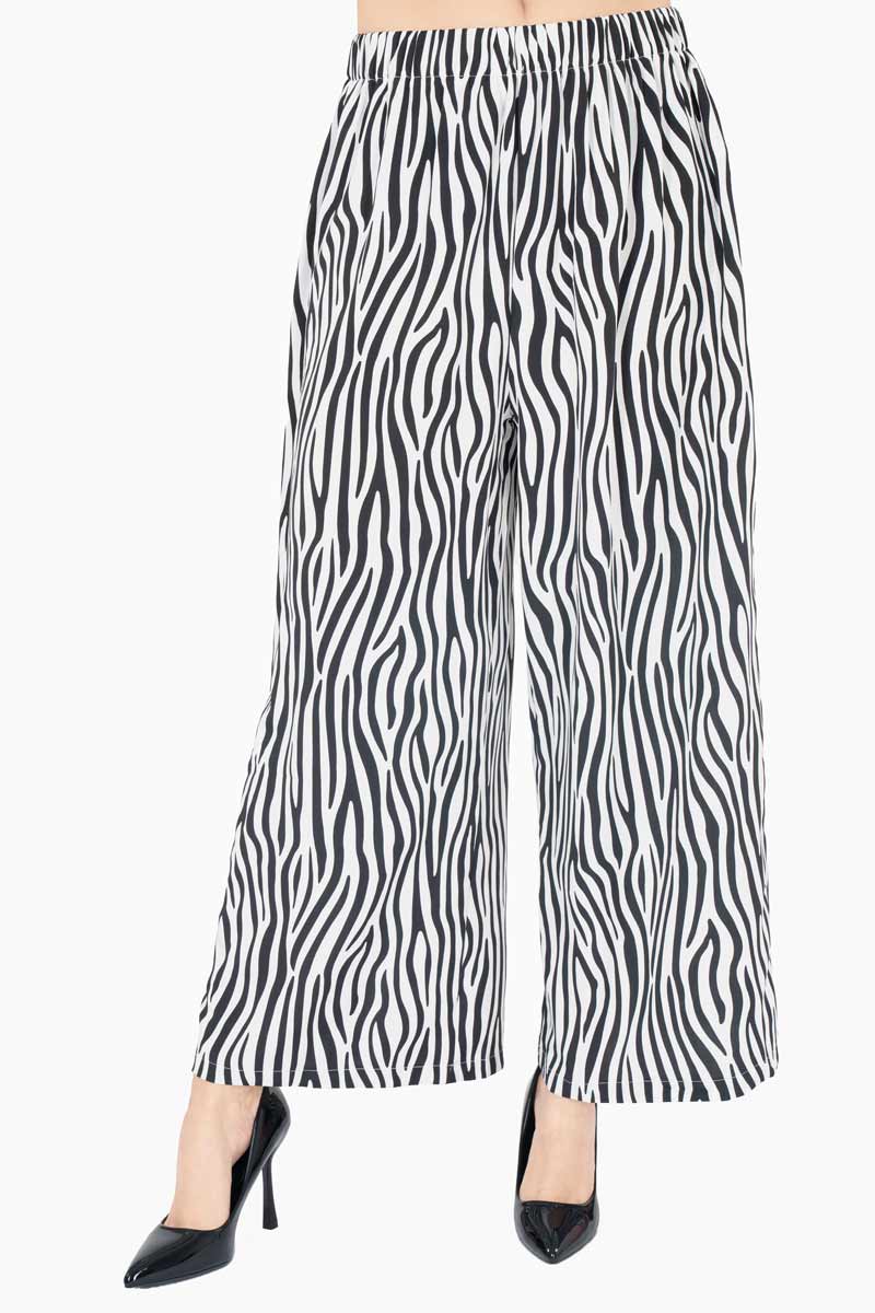 Pantalón animal print ancho