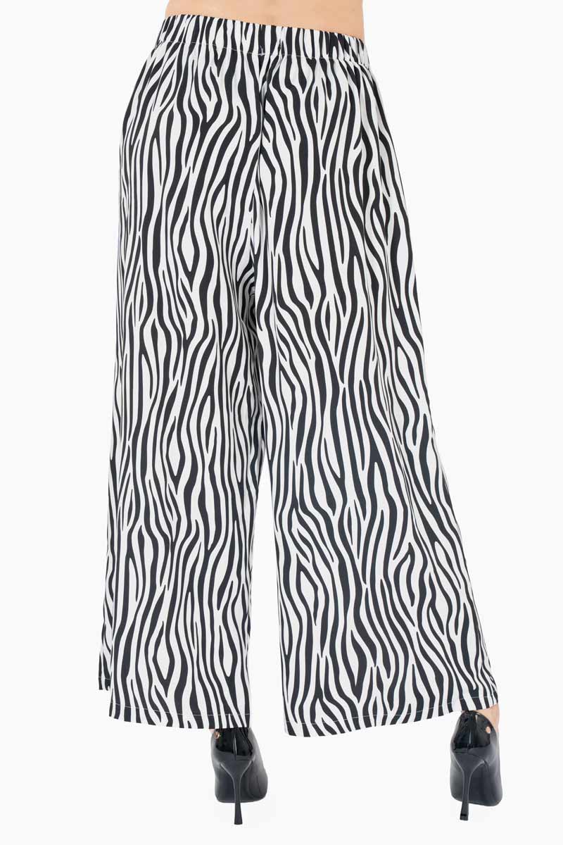 Pantalón animal print ancho