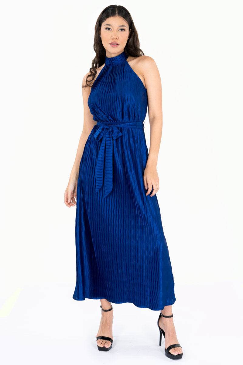 Vestido halter plisado - Santory Ropa  (7467880546371)