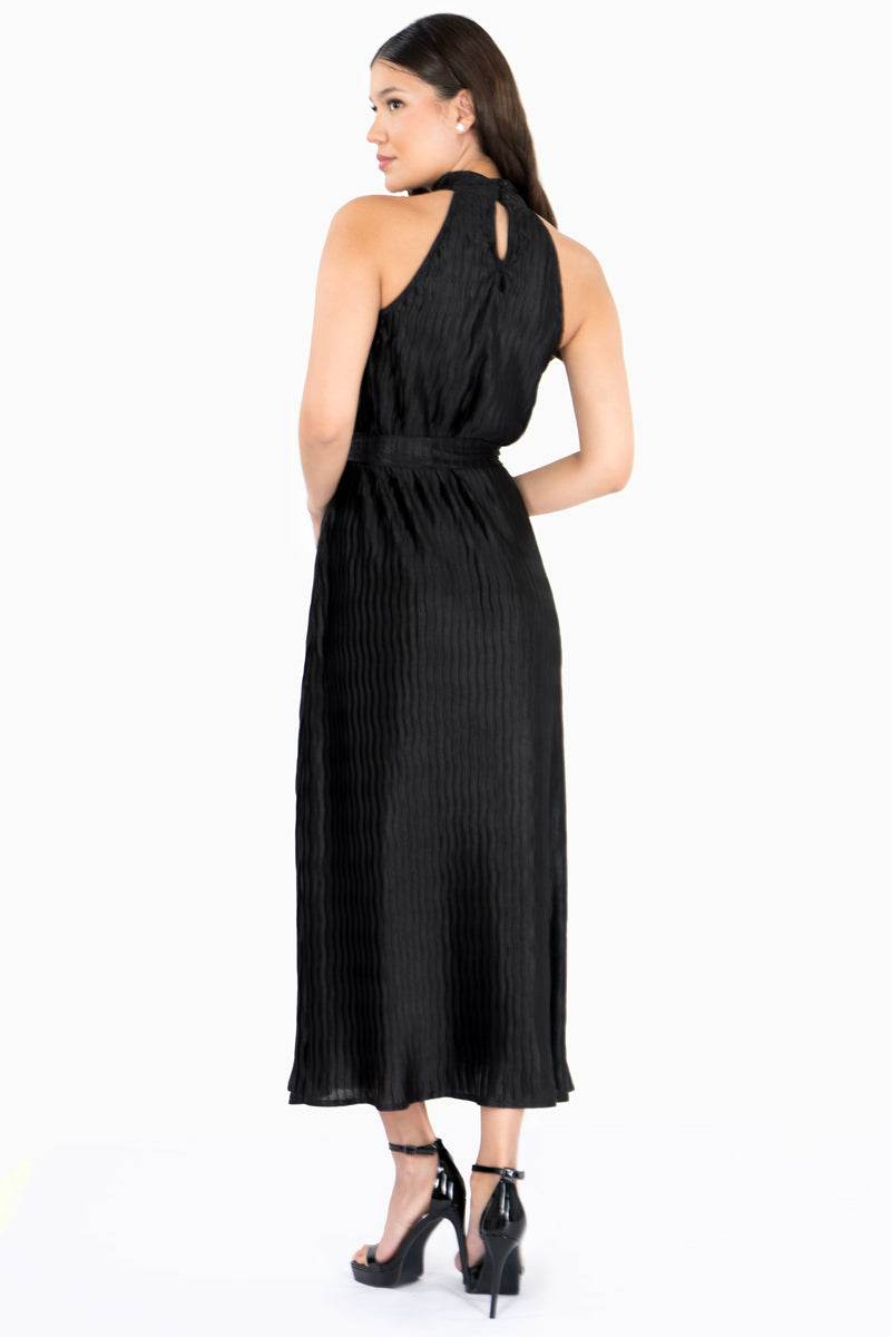Vestido halter plisado - Santory Ropa  (7467880546371)