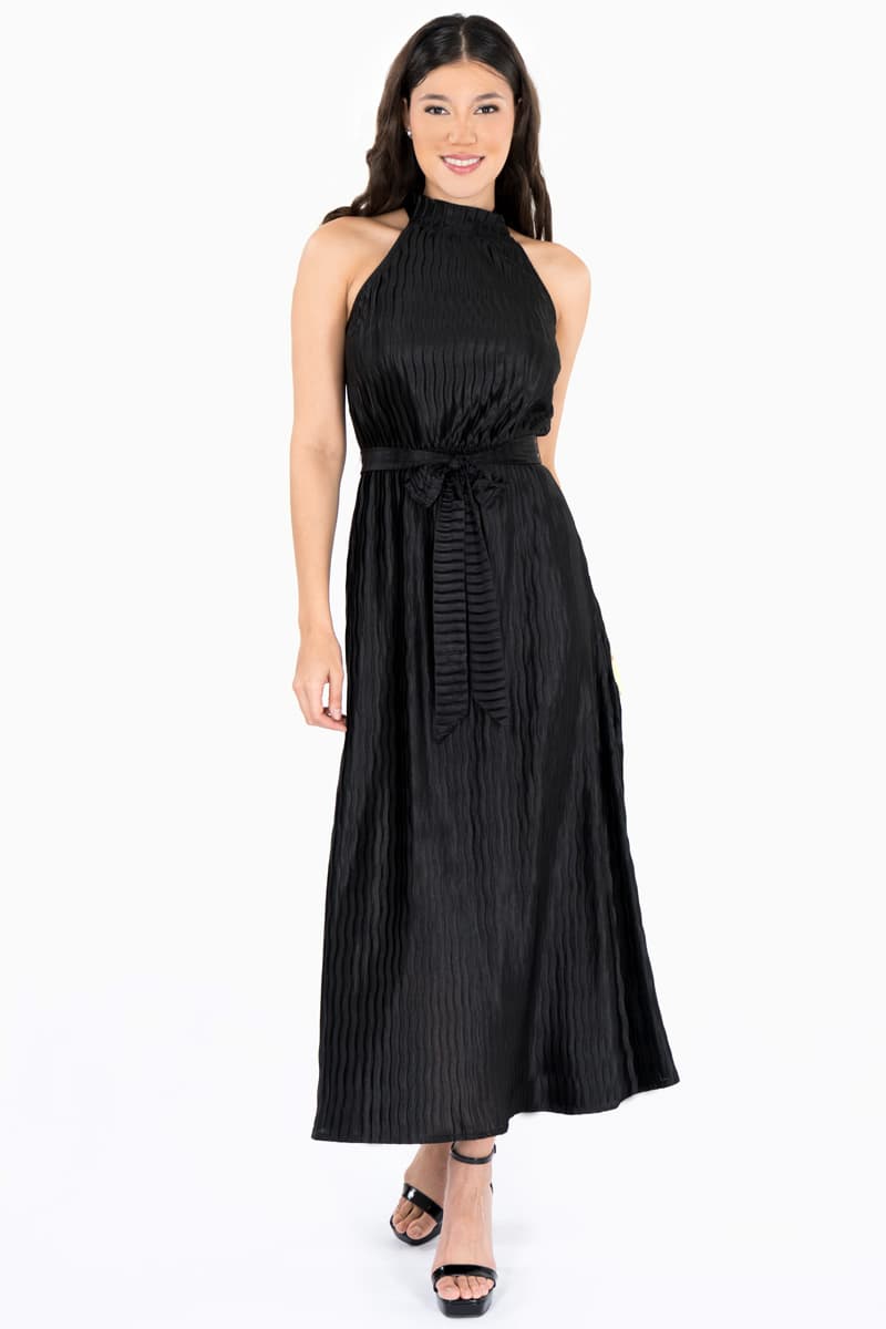 Vestido halter plisado - Santory Ropa  (7467880546371)