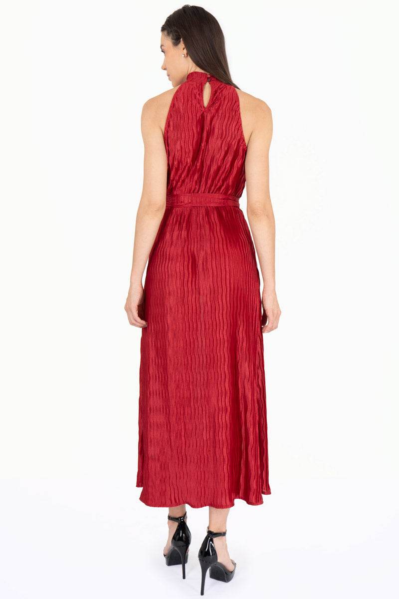 Vestido halter plisado - Santory Ropa  (7467880546371)