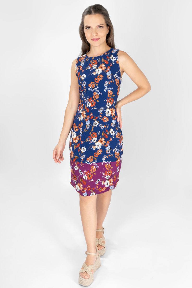 Vestido floral sin mangas - Santory Ropa  (7300109860931)