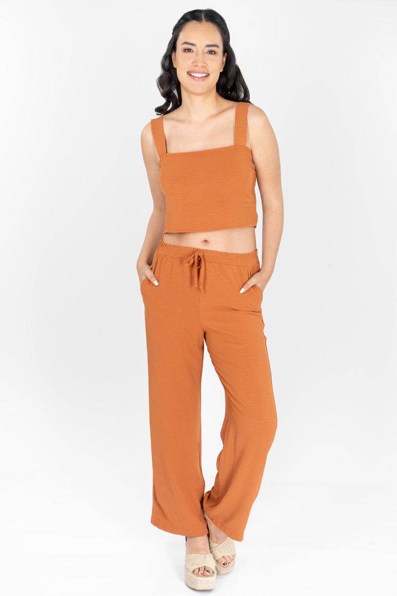 Conjunto con top y pantalón - Santory Ropa  (6953916104771)