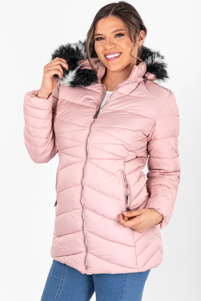 Chamarra larga con capucha desmontable - Santory Ropa  (6828657475651)