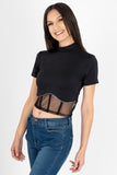 blusa cuello alto ml corset en mesh (6995043844163)
