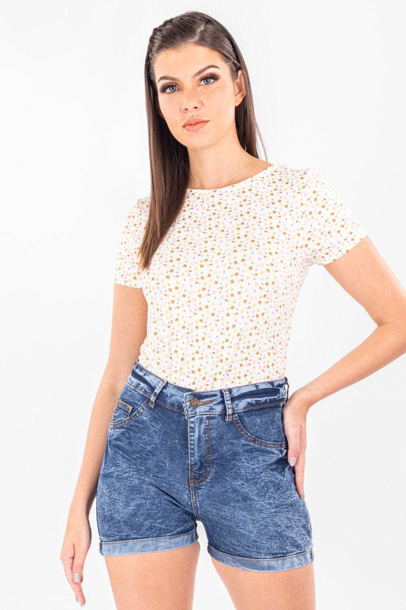 Short tiro medio con doblez en ruedo - Santory Ropa  (6802296897603)